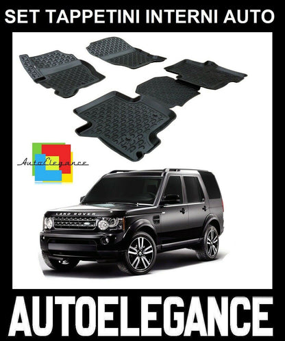 CUSTOM RUBBER CAR INTERIOR MATS SET LAND ROVER DISCOVERY 3 0032