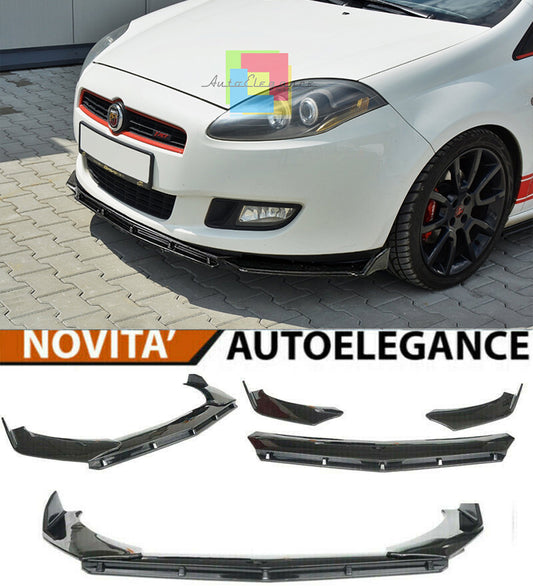 FIAT BRAVO II 2006-2016 SPLITTER PARAURTI ANTERIORE NERO LUCIDO LOOK RS