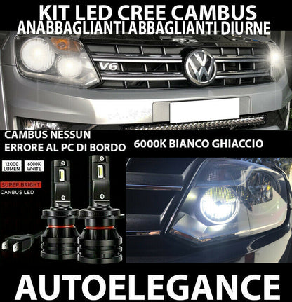 VW AMAROK 2010+ LOW BEAM LED DAYTIME HEADLIGHTS 16,000LM 0032