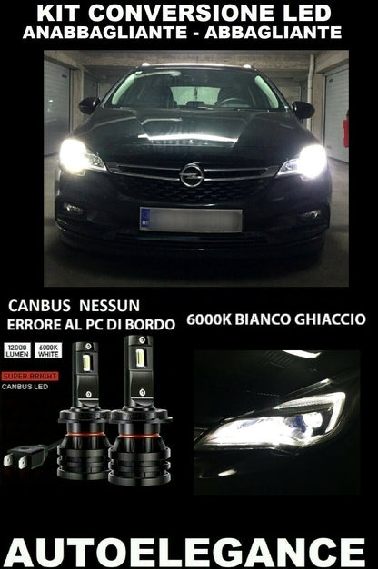 OPEL ASTRA K KIT LOW BEAM HIGH BEAM LED 16.000LM CAMBUS 0032