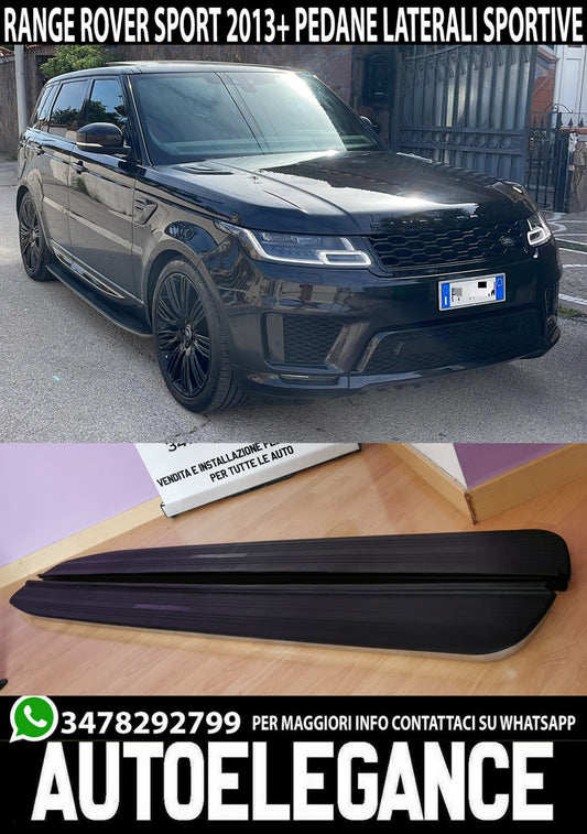 PEDANE LATERALI RANGE ROVER SPORT 2013+ SOTTOPORTA IN ALLUMINIO TOP QUALITA&apos; .-.