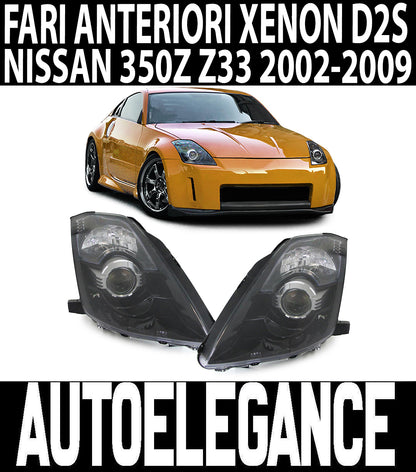 NISSAN 350Z Z33 2002-2009 COPPIA FARI ANTERIORI LENTICOLARI XENON D2S FANALI