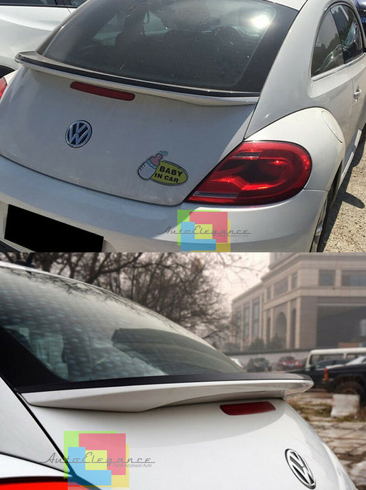 WHITE REAR HOOD SPOILER FOR VW BEETLE 5C5 2011+ LOOK R LINE 