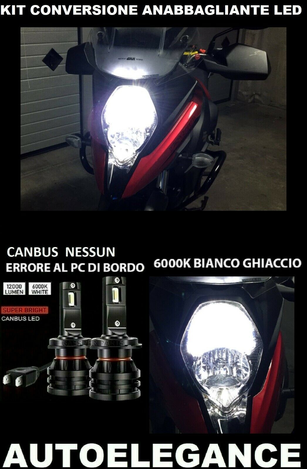 SUZUKI VSTROM 650XT LED LOW BEAM LAMP 16.000LM CAMBUS 0032