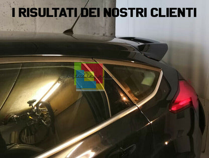 SPOILER POSTERIORE SUL TETTO NERO FORD FOCUS MK3 5 PORTE 2011-2015 LOOK ST -