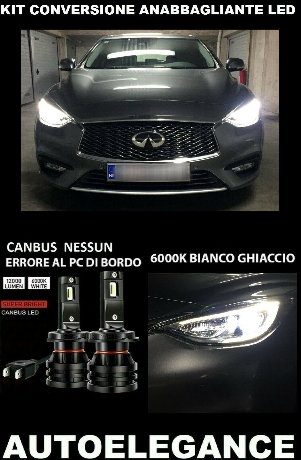 INFINITI Q30 LED LOW BEAM KIT 16.000LM CAMBUS 0032