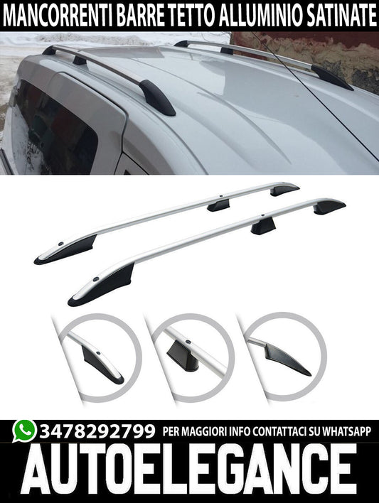 BARRE SUL TETTO DACIA LOGAN MCV 2007+ MANCORRENTI SATINATE PORTAPACCHI AUTOELEGANCERICAMBI