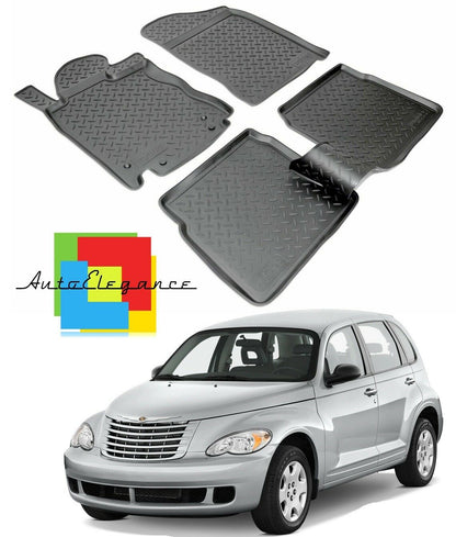 CUSTOM RUBBER CAR INTERIOR MATS SET CHRYSLER PT CRUISER 2002-2010 -AT-