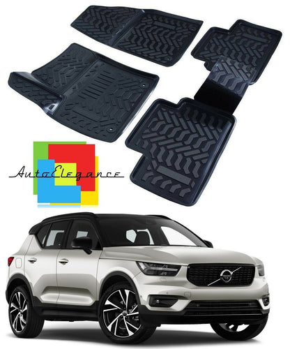 CUSTOM RUBBER CAR INTERIOR MATS SET VOLVO XC40 2016+ -AT-