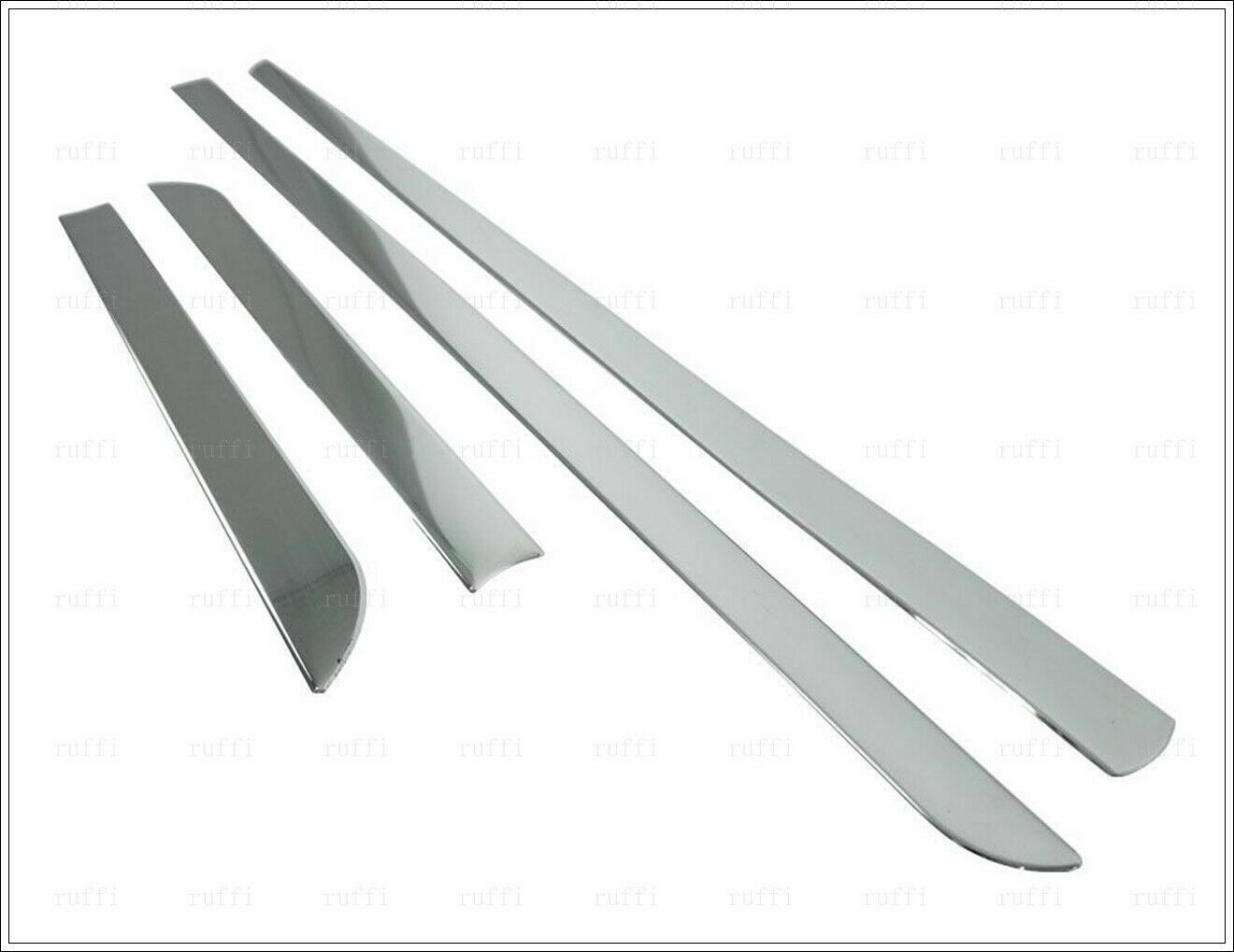 CROMATURA FASCE LATERALI PORTIERE DACIA DUSTER 2010-2017 INOX ADESIVO 0032 AUTOELEGANCERICAMBI
