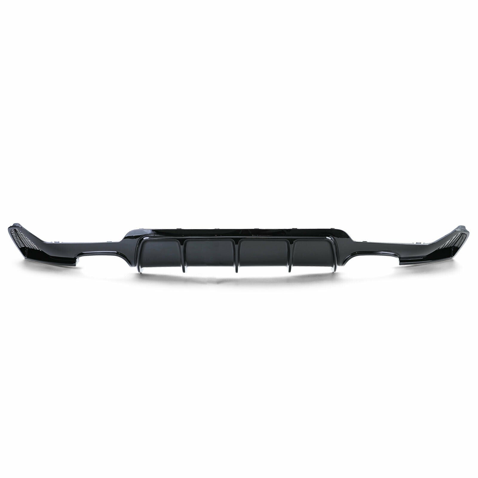 BMW SERIE 4 F32 F33 F36 2013+ SOTTO PARAURTI POSTERE DIFFUSORE M4 NERO LUCIDO AUTOELEGANCERICAMBI