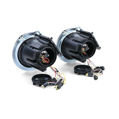 FARI ANTERIORI LENTICOLARI MERCEDES CLASSE G W463 FANALI NERI AMG LOOK H7