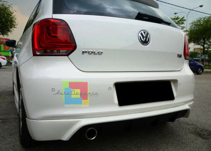 SPOILER SOTTO PARAURTI PER VW POLO 6R 2009-2014 DIFFUSORE POSTERIORE ABS SINGOLO