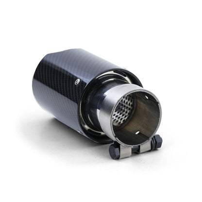 BMW SERIE 4 F32 F33 F36 2x TERMINALI DI SCARICO ACCIAIO CARBONIO LOOK M SPORT AUTOELEGANCERICAMBI