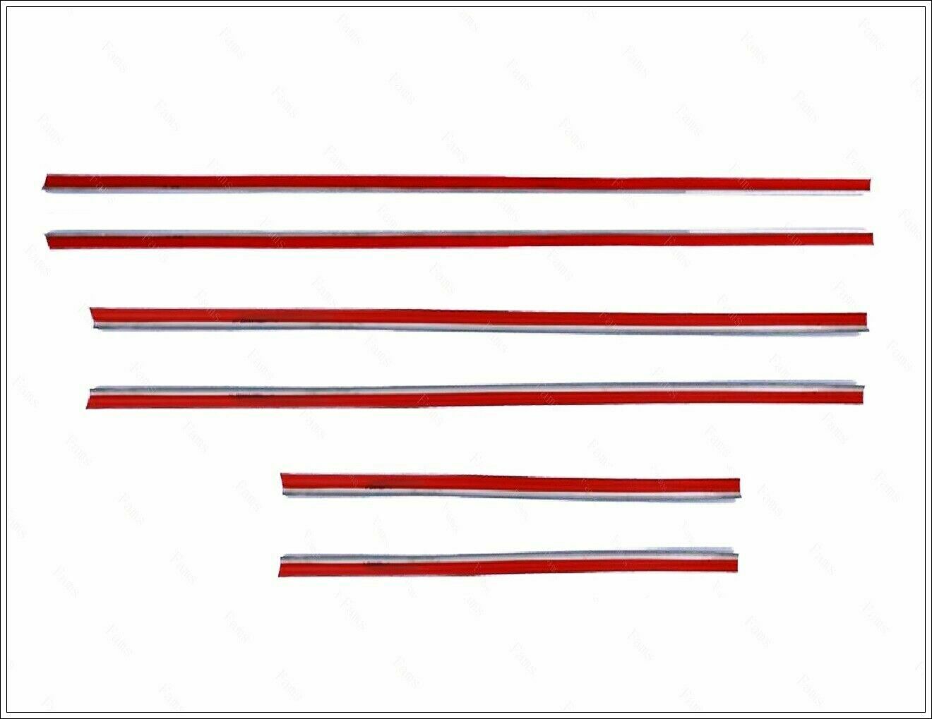 CROMATURA CORNICI FINESTRINI 6PZ MERCEDES ML W163 1998-2005 INOX ADESIVO 0032 AUTOELEGANCERICAMBI