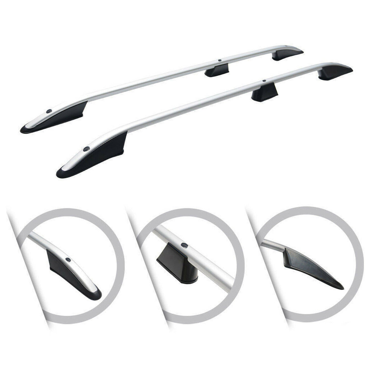 RAILS RENAULT KANGOO 1998-2007 ROOF BARS AESTHETIC ALUMINUM SILVER