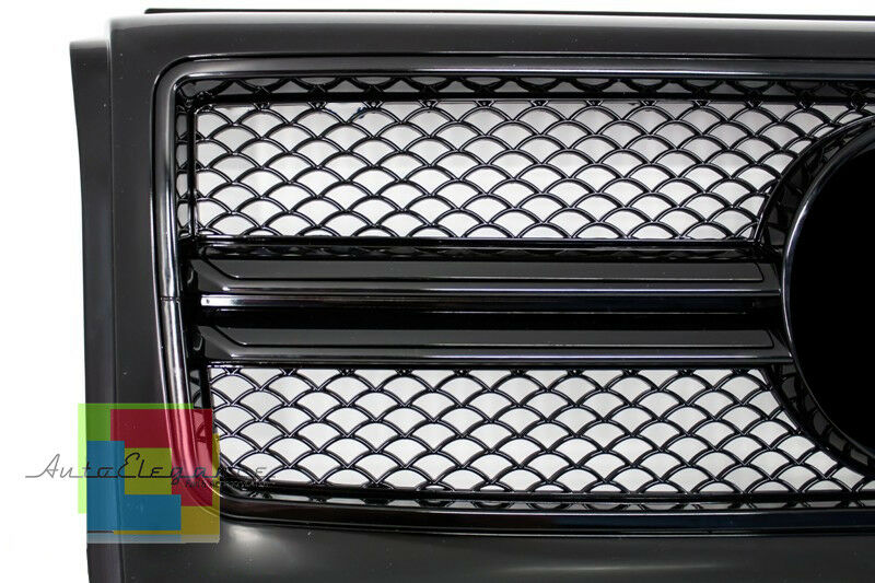 MERCEDES G W463 FRONT GRILLE TOTAL BLACK SPORTS MASK G55 G53