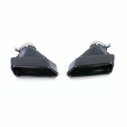 BMW SERIE 5 F10 F11 F18 TERMINALI DI SCARICO IN ACCIAIO INOX NERI 550i V8 LCI AUTOELEGANCERICAMBI