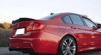 SPOILER POSTERIORE COFANO PER BMW SERIE 3 F30 BERLINA M3 IN ABS NERO LUCIDO -