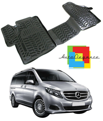 CUSTOM RUBBER CAR INTERIOR MATS SET FOR MERCEDES VITO W447 2014+ -AT-