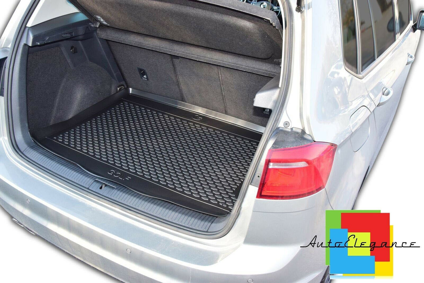 TRUNK LINER RUBBER CARPET SUPERGRIP VW GOLF SPORTSVAN 2014+ -AT-