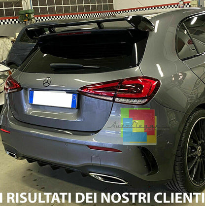 MERCEDES A-CLASS W177 2018+ AMG REAR SPOILER ROOF ABS/PLASTIC BLACK 0032