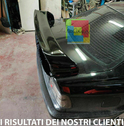 REAR TUNING SPOILER HOOD BMW 3 SERIES E36 SEDAN COUPE GLOSSY BLACK .-