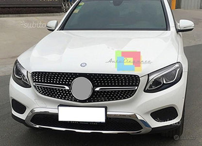 Mercedes glc 2015+ griglia anteriore nera amg