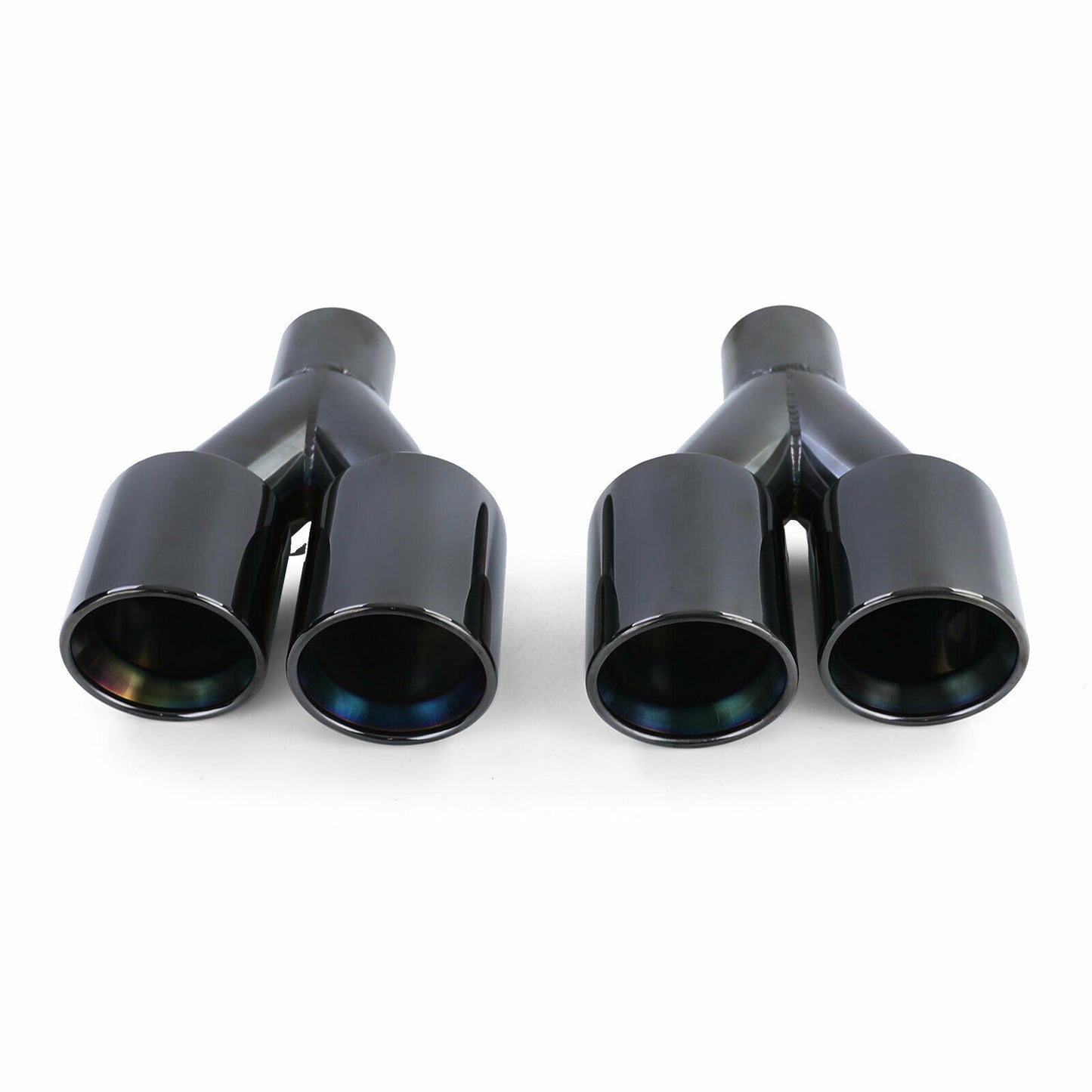 BMW SERIE 5 F10 F11 TERMINALI DI SCARICO IN ACCIAIO INOX LOOK M SPORT M5 NERI AUTOELEGANCERICAMBI
