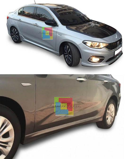 SIDE SKIRTS FOR FIAT TIPO SALOON UNDER DOOR SPORTS ABS / PLASTIC 