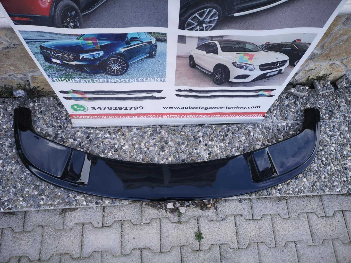 🔝FRONT SPLITTER SUITABLE FOR BMW 5 SERIES E60 E61 M TECH ABS BLACK BLADE🔝