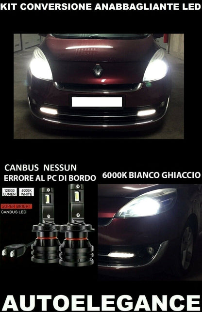 RENAULT SCENIC III LED LOW BEAM KIT 16.000LM CAMBUS 0032