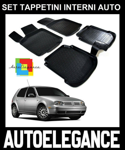 SET OF CUSTOM RUBBER CAR INTERIOR MATS VW GOLF IV 1997-2003 0032