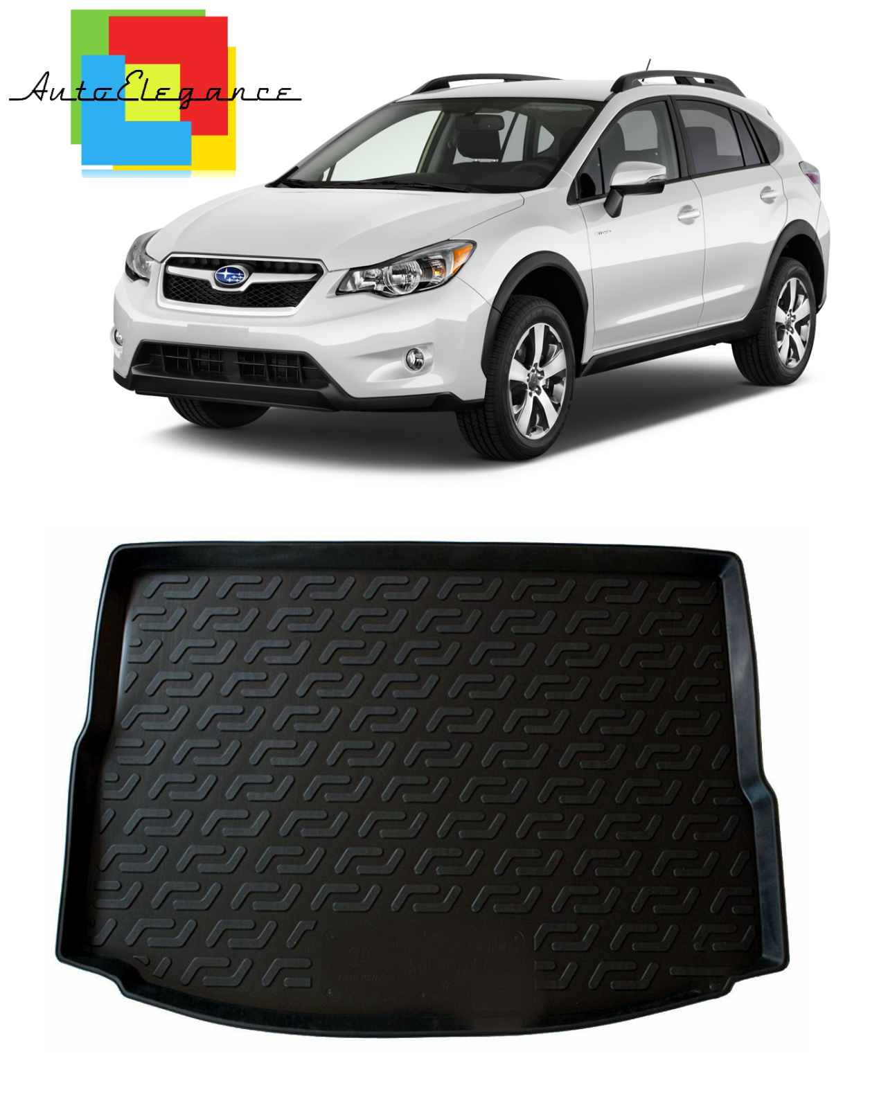 TRUNK LINER RUBBER CARPET SUPERGRIP SUBARU XV 2011+ 0032