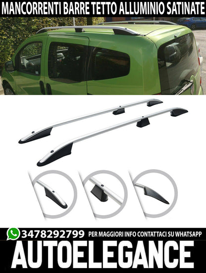 RAILS FIAT FIORINO 2008+ ROOF BARS AESTHETIC ALUMINUM SILVER