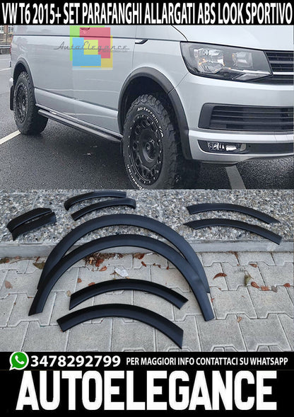 VW T6 VI TRANSPORTER CARAVELLE SPOILER SPORTS FENDERS IN ABS
