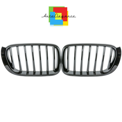 GRIGLIA BAFFI ANTERIORE X3 F25 - X4 F26 NERO LUCIDO RENE SINGOLO LOOK M NEWS
