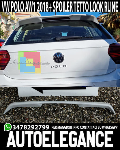 REAR ROOF SPOILER VW POLO AW1 2017+ ABS / PLASTIC RLINE WING