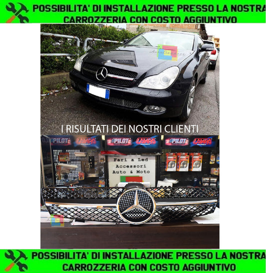 GRIGLIA ANTERIORE MERCEDES CLASSE CLS W219 2004-2008 DESIGN AMG