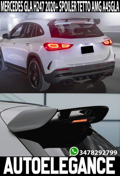 MERCEDES GLA H247 REAR ROOF SPOILER ABS BLACK AMG A45GLA