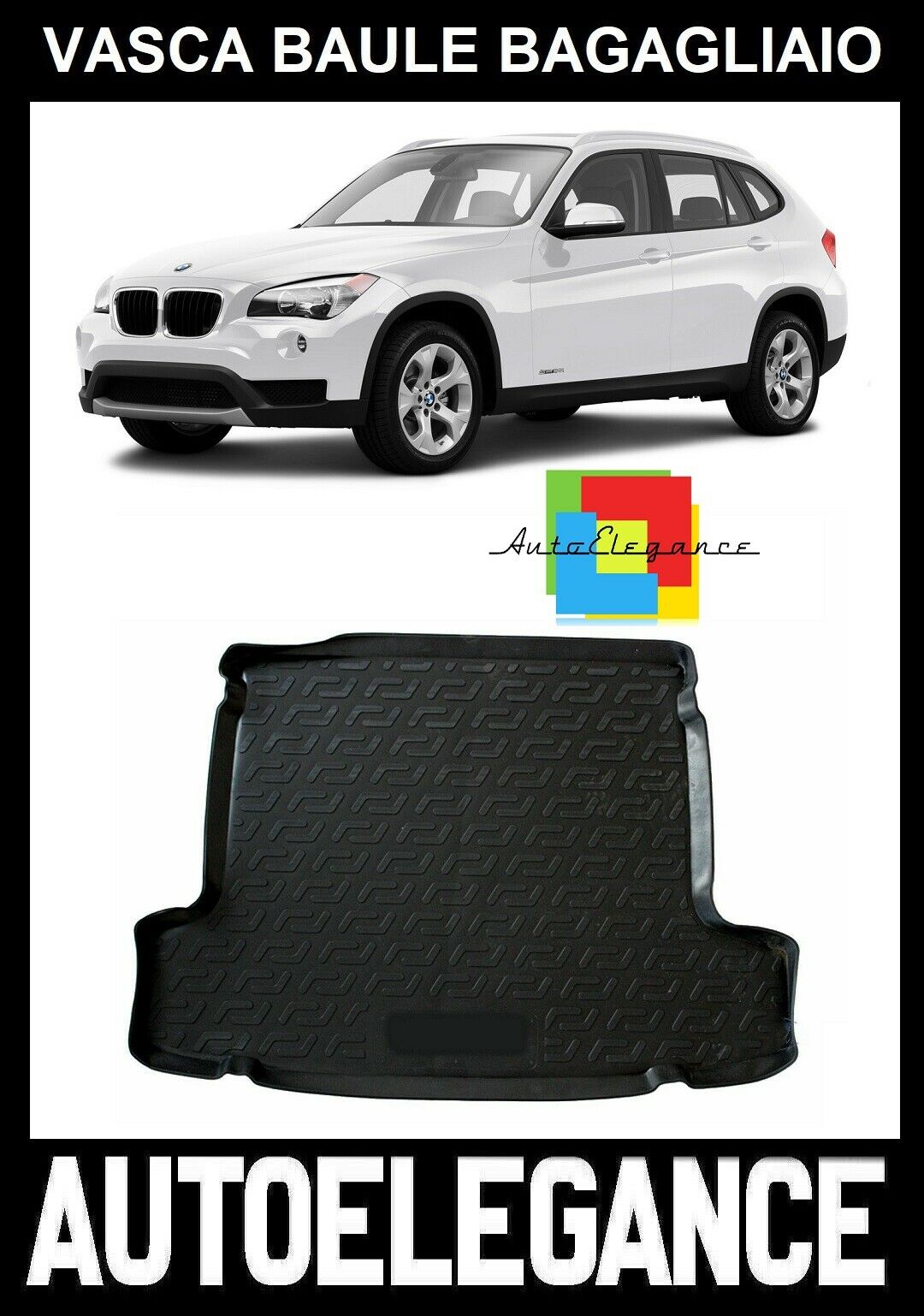 TRUNK MAT RUBBER CARPET SUPERGRIP BMW X1 E84 2009-2015 -AT-