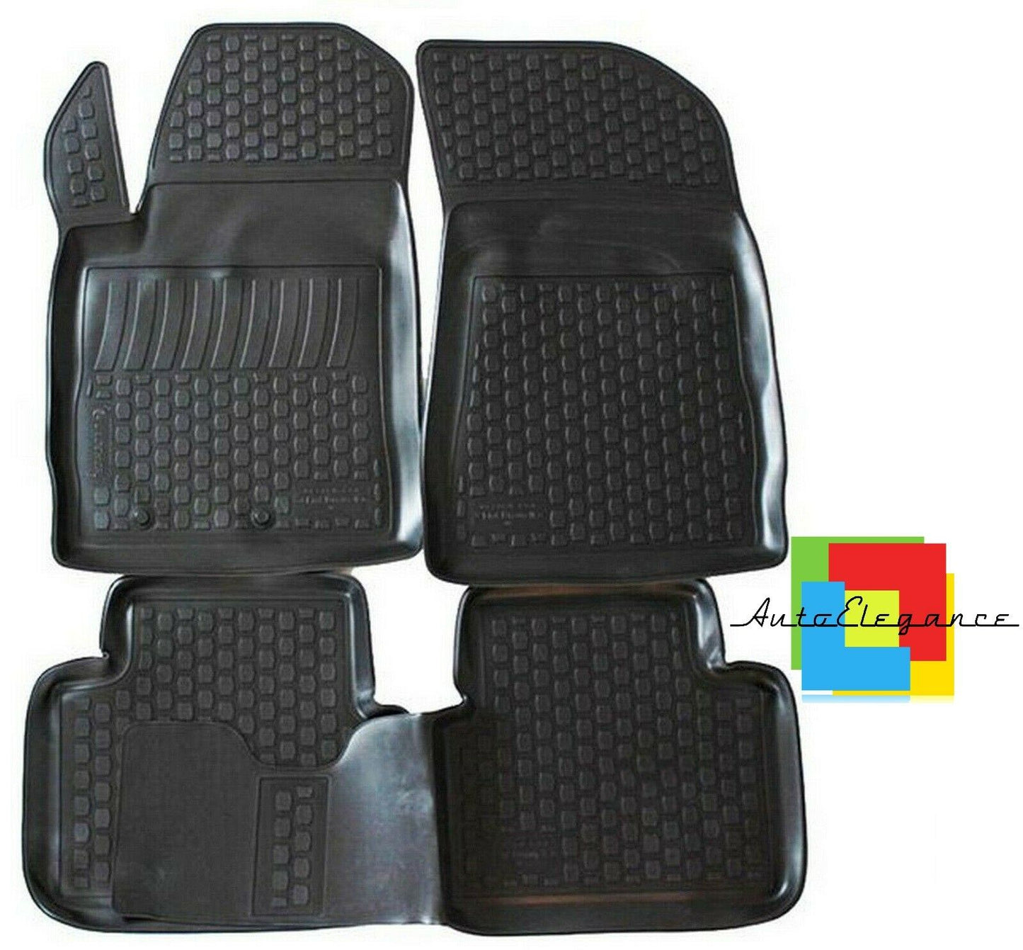 SET TAPPETINI INTERNI AUTO IN GOMMA SU MISURA FIAT BRAVO 2006+ -AT-