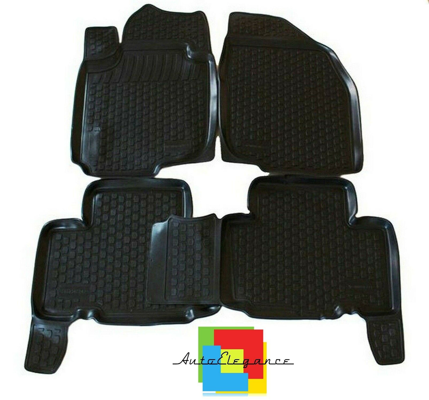 SET OF CUSTOM RUBBER CAR INTERIOR MATS TOYOTA RAV 4 III 2006-2012 -AT-