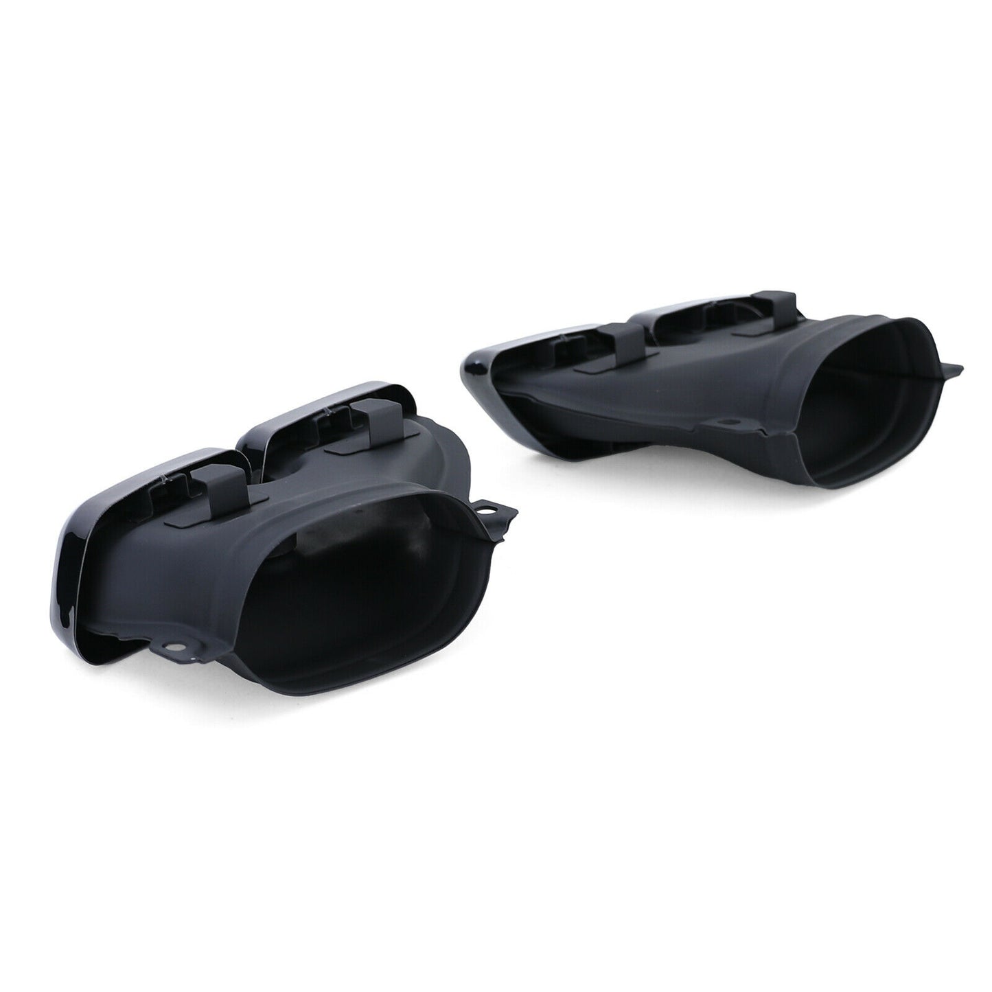 MERCEDES C-CLASS W205 2014-2018 BLACK STAINLESS STEEL EXHAUST PIPE AMG LOOK