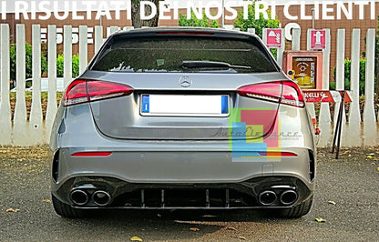 MERCEDES A-CLASS W177 2018+ REAR DIFFUSER UNDER BUMPER AMG TIPPER A45s