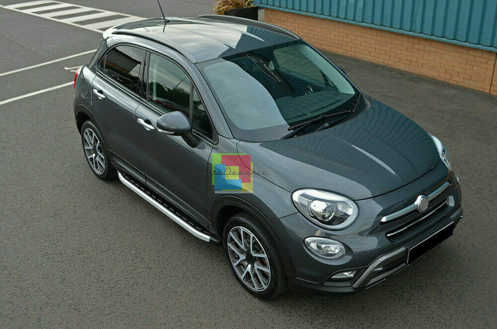 TOP QUALITY SIDE STEPS NON-SLIP DOOR PADS FIAT 500X 2014+ 0032