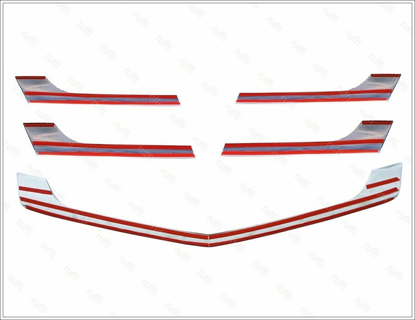 CROMATURA GRIGLIA FRONTALE 5PZ MERCEDES SPRINTER W906 13-18 INOX ADESIVO 0032 AUTOELEGANCERICAMBI