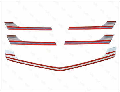 CROMATURA GRIGLIA FRONTALE 5PZ MERCEDES SPRINTER W906 13-18 INOX ADESIVO 0032 AUTOELEGANCERICAMBI