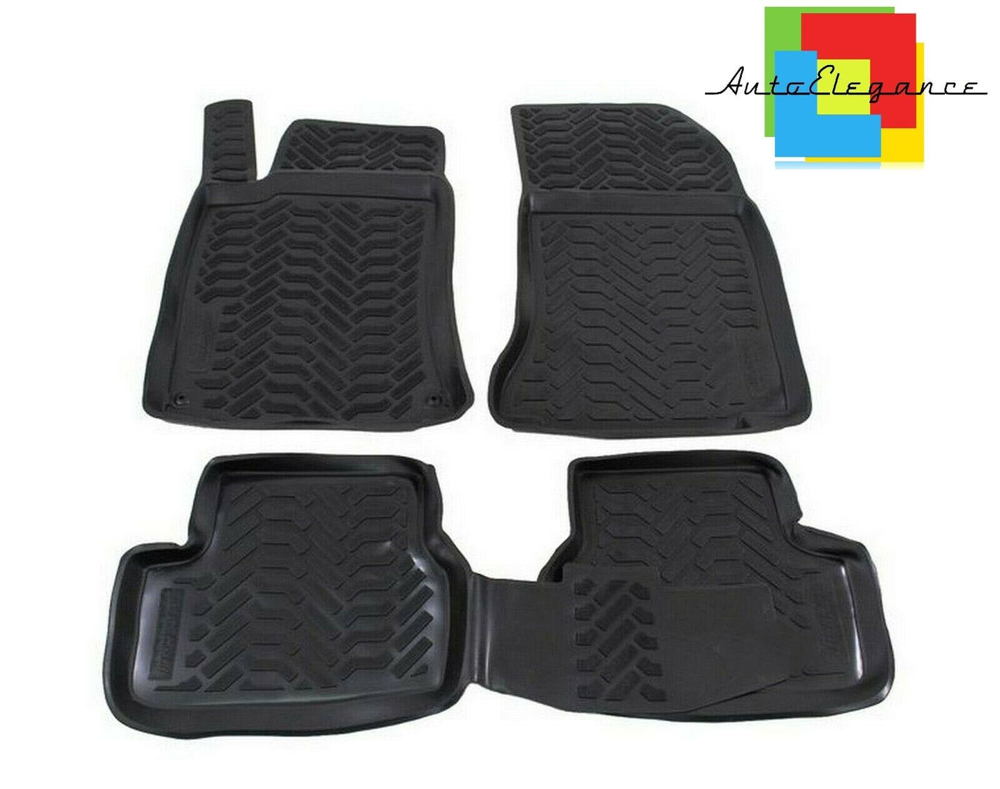 SET TAPPETINI INTERNI AUTO IN GOMMA SU MISURA MERCEDES CLASSE A W176 12-18 -AT-