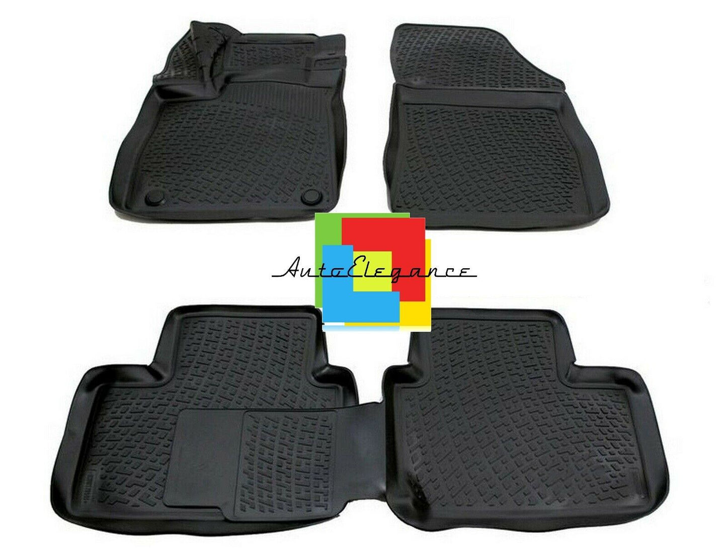 CUSTOM RUBBER CAR INTERIOR MATS SET RENAULT TALISMAN 2016+ -AT-